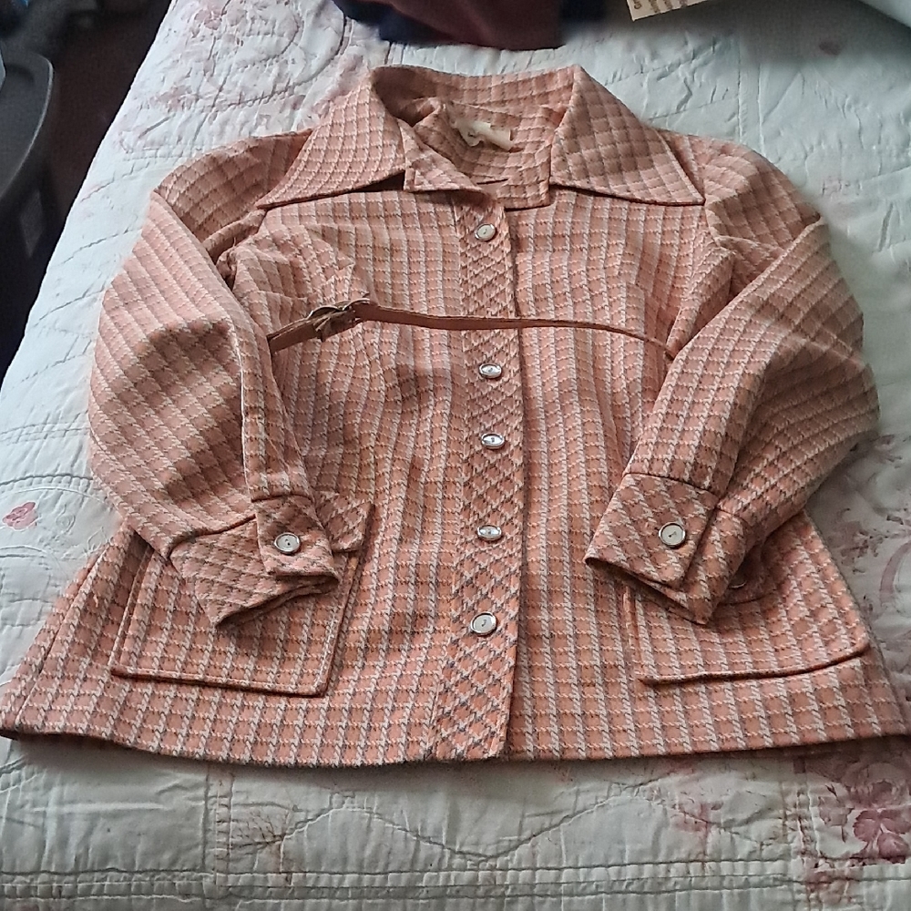 Adorable Polyester Blazer With Belt